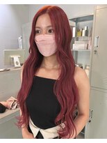 レイ(Lay.)&nbsp;【スタイリストArisa】ブリーチなしダブルカラーピンクカラー