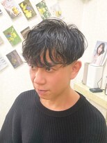 黄ぐまくん美容室 メンズ ショート ツーブロック