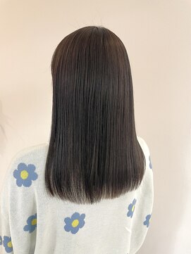ルーム 郡山店(ROOM) 【地毛風】柔らかい仕上がり♪髪質改善縮毛矯正×艶髪ロングヘア