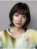 外ハネ×ミディアムボブ