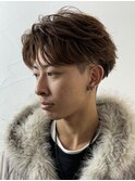 メンズカットパーマ/メンズパーマ/学割U24/センターパート