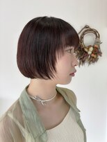 ジェムヘアスタジオ 湘南平塚南口店(Gem Hair Studio)&nbsp;柔らか丸みシルエットの艶ボブ【Gem 神原】