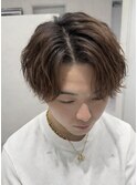 無造作センターパート