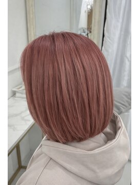 ヘアー ラウンジ シエル(Hair Lounge le Ciel) 【甘すぎないピンク】ピンクベージュボブ