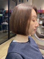 リーナ ビューティガーデン(LiNA BeautyGarden)&nbsp;ワンレンボブ　ナチュラルカラー