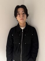 パーク(PARK) メンズニュアンスパーマセンターパート
