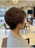 グレージュ/大人ショートヘア/ボブ/韓国/20代30代40代50代/藤枝