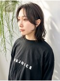 透明感パープルグレージュ×くびれミディ