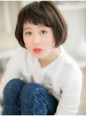 ゛短めバング゛で、脱!☆定番ボブa