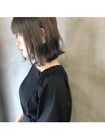 ミント(mint) 軽めボブ&透け感グレー♪