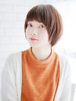 ヘアメイク ナル(hair make nalu)&nbsp;ツヤ感カラーの内巻きボブ
