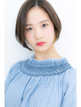 カバーヘア ブリス 川口(COVER HAIR bliss) 輪郭カバー小顔見せ黒髪ワンカール大人ボブZ川口10代20代30代