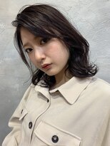 ロア 福岡天神本店(LORE) かきあげ前髪/艶カラー