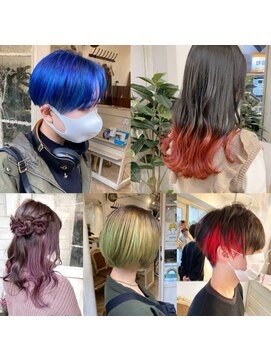 アミュレ(Amule) 体育祭文化祭ヘアセットハデ髪カラーダブルカラー梅ヶ丘美容室