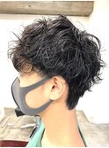ツーブロックショート×Vマッシュ【ツイストスパイラル】