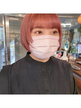 ギフトサニーサイド(gift sunny side) やわらかピンクカラー＊ショート姫カット