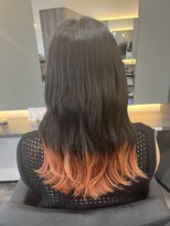 リンク(LinQ) ピンクオレンジ裾カラー[髪質改善/トリートメント/東浦和]