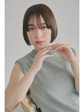 ダブル(W) ナチュラルミニボブ　ボブカットシースルーバング　自由が丘mina