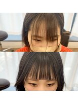 ネオリーブ クーロ(Neolive curro)&nbsp;前髪縮毛矯正で崩れない顔まわりを♪