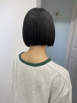 トゥーリ 薬院店(tuuli)&nbsp;tuuli miyu 切りっぱなしミニボブ/縮毛矯正/黒髪ボブ