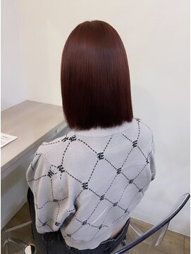 イオエ(ioe) 黒髪/ボブルフ/ネビージュ/小顔/ワンレン/髪質改善/グレージュ