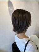 ショートからの伸ばしかけヘア　オシャレ　透明感