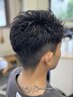 【松コース】似合わせカット/顔剃り/シャンプー/ブロー　￥3900