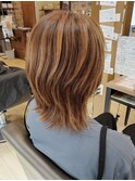 白髪ぼかしハイライト