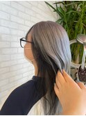 透明感抜群♪20代30代ダブルカラーブリーチグレージュアッシュ