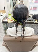タイトツイン編み下ろし