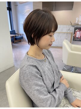 オーロ 池田店(ORO) 20代30代40代50代ボブルフネビージュ小顔ワンレン髪質改善ボブ