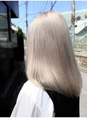 透明感ダブルカラーブリーチホワイトミルクティーベージュ