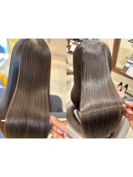 毎月染めてパサつきが気になる。白髪染め×髪質改善で理想の美髪カラーへ♪健康的な髪へ導く体験を♪六甲道