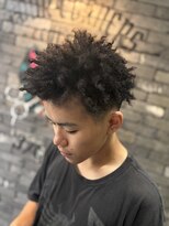 フォーコーナーズカットショップスリーセント 栄(FourCornersCutShop 3/cent)&nbsp;スパイキーアフロ