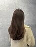 【髪質改善♪】カット＋髪質改善ストレート＋ケアカラー＋超音波MTr ￥25000