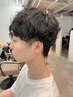 メンズカット＋パーマ　11000円