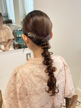 ラ ブランシュ 大宮(La Blanche) 編みおろし/お呼ばれヘアセット