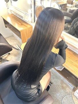 ヘアメイクサロン ゼロ(ZERO) 黒髪ストレート