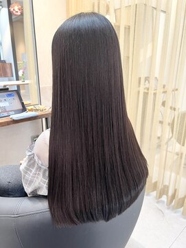 艶髪縮毛矯正  ロングヘア