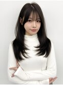 くびれレイヤー/顔まわりカット/レイヤーカット/小顔ヘア