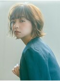 【emu井上信洋】ゆるふわアンニュイ透明感パーマボブ【エミュ】