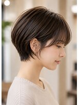 リアン アオヤマ(Liun Aoyama)&nbsp;似合わせ大人ショート/アッシュベージュ/30代/40代/50代
