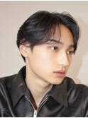 メンズパーマツイストスパイラルパーマセンターパート刈り上げ