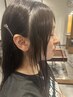 カット＋前髪サイド込みストレート￥9000
