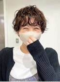 丸みショートパーマ