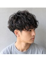 メンズチャチャブランアミー(MEN's chachaBlanc Amie)&nbsp;ラフな波巻き×マッシュショート