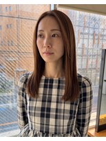 零秒女髪 千里丘店&nbsp;髪質改善で叶える上品な艶ロングストレート艶髪美髪艶カラー艶感