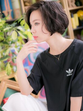 カバーヘアアンドスパ ブリス 浦和(COVER HAIR&SPA bliss) *+COVER HAIR+*…黒髪がso cool ！ラフボブｃ!