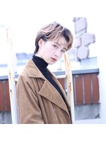 ヘアー アイス ルーチェ(HAIR ICI LUCE) ショート デザインカラー ハイライト 欧米風