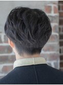 メンズセンターパート